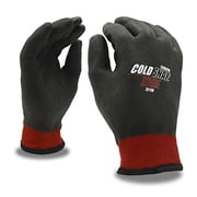 12-Pack of Cordova 3915M Cold Snap Xtreme Work Gloves, Two-Ply, Red Nylon Shell, Brushed Acrylic Terry Lining, Full Black Foam PVC Coating, ANSI Cut Level A3, Medium