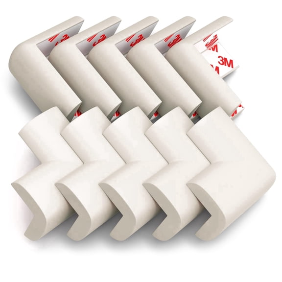 Komfortology Ivory Foam Corner Guards, 12 Count with 3M Adhesive