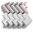 thumbnail image 1 of 12-Pack Corner Protectors Baby Proof, Furniture Corner and Edge Safety Bumpers, Soft Rubber Foam Cushion Covers, 3M Taped Corner Guards, Baby Child Proofing Pads, Table Corner Protectors, Gray, 1 of 9