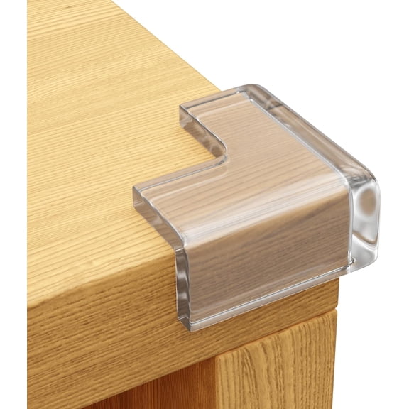 12-Pack Corner Protectors Baby Proof, Furniture Corner and Edge Safety Bumpers, Soft Rubber Foam Cushion Covers, Pre Taped Corner Guards, Baby Child Proofing Pads, Table Corner Protectors, Clear