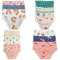 thumbnail image 1 of 12-Pack Cotton Briefs for Fashionable Toddlers and Little Girls, Sizes 2T-7T - B&Q, 1 of 4