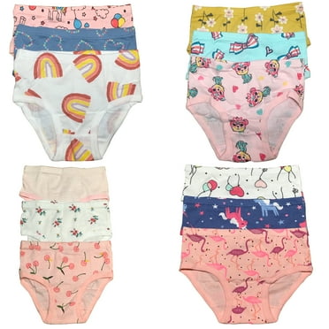 12-Pack Cotton Briefs for Fashionable Toddlers and Little Girls, Sizes 2T-7T - B&Q