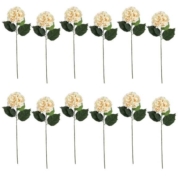 Ashland Cream Hydrangea Stem, 12 Pack