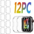 thumbnail image 1 of [12 Pack] DABAOZA case Compatible for Apple Watch 45mm Bumper Cover No Screen Protector,Full Hard PC Scratch Resistant Bumper Protective Cover for iWatch Series 9 8 7 45mm (Clear45MM), 1 of 7