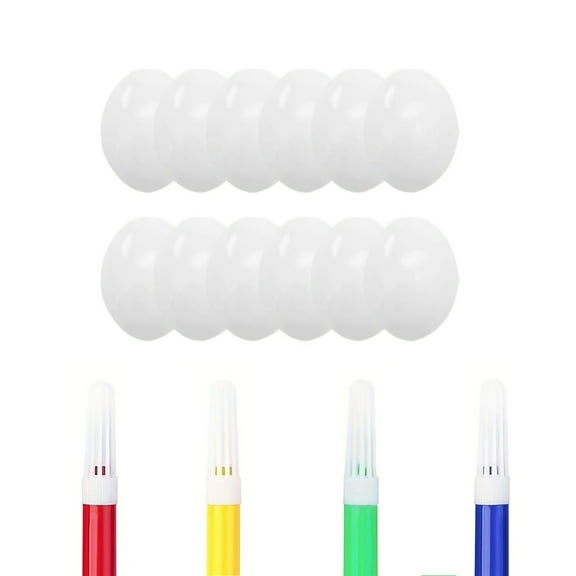 12 Pack DIY White Plastic Easter Eggs with 4 Paint Brushes for Kids Craft Painting Holiday Decorations, 3.14'' Empty Shells for Home Classroom and Party Activities, Unfinished Decor Party Supplies