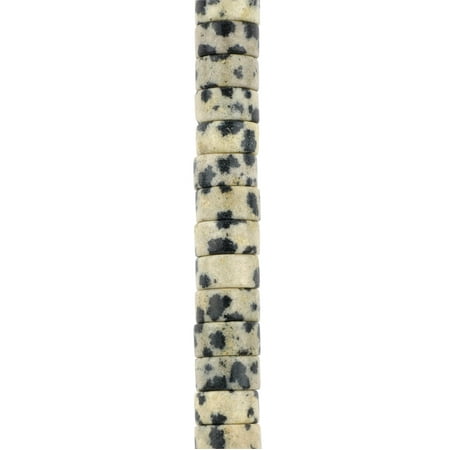 Bead Landing Dalmatian Jasper Heishi Beads, 6mm, 12 Pack