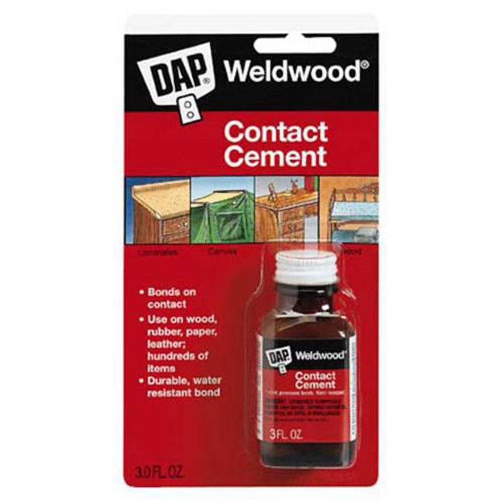 12 Pack Dap 00105 Weldwood Contact Cement 3oz Jar (00107)