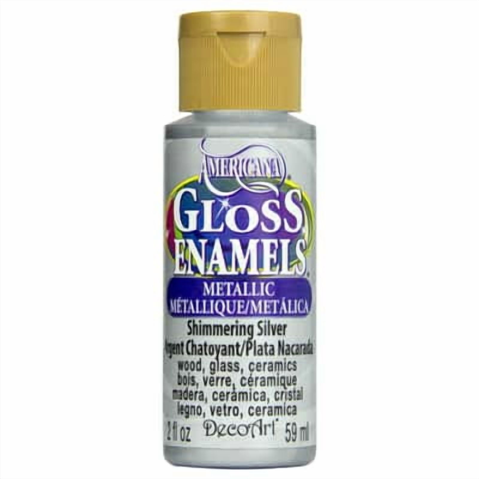 DecoArt Americana Gloss Enamels Metallic Paint, 2 oz., 12 Pack