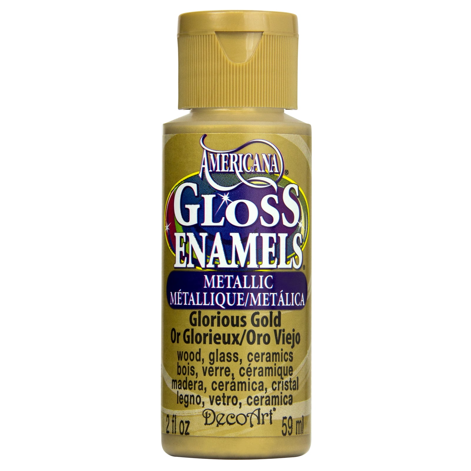DecoArt Americana Gloss Enamels Metallic Paint, 2 oz., 12 Pack