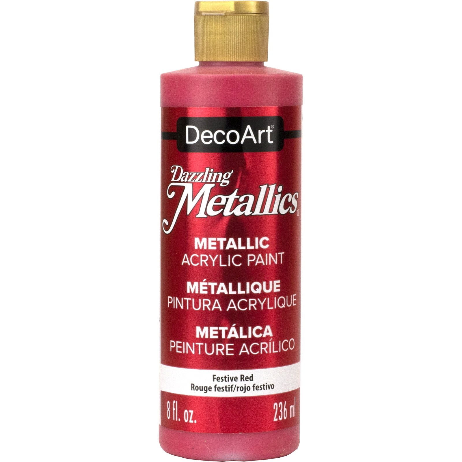 DecoArt Dazzling Metallics Paint Set - 8 Piece Value Pack, Premium Metallic Acrylic Paints, Non-Toxic