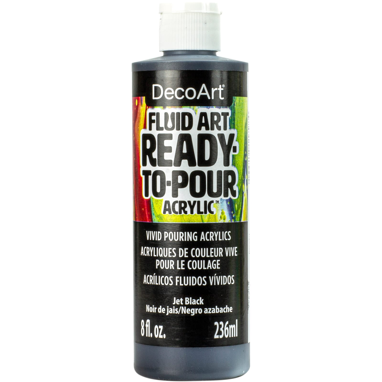 DecoArt Fluid Art Ready-To-Pour Acrylic Paint, 8oz., 12 Pack