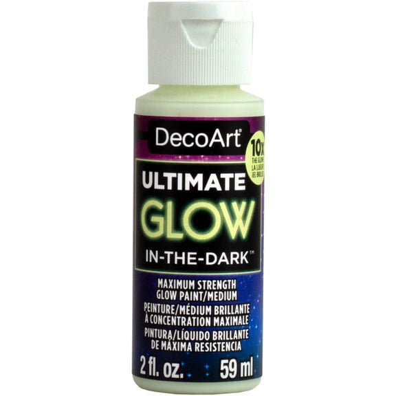DecoArt Ultimate Glow-in-the-Dark Paint, 12 Pack