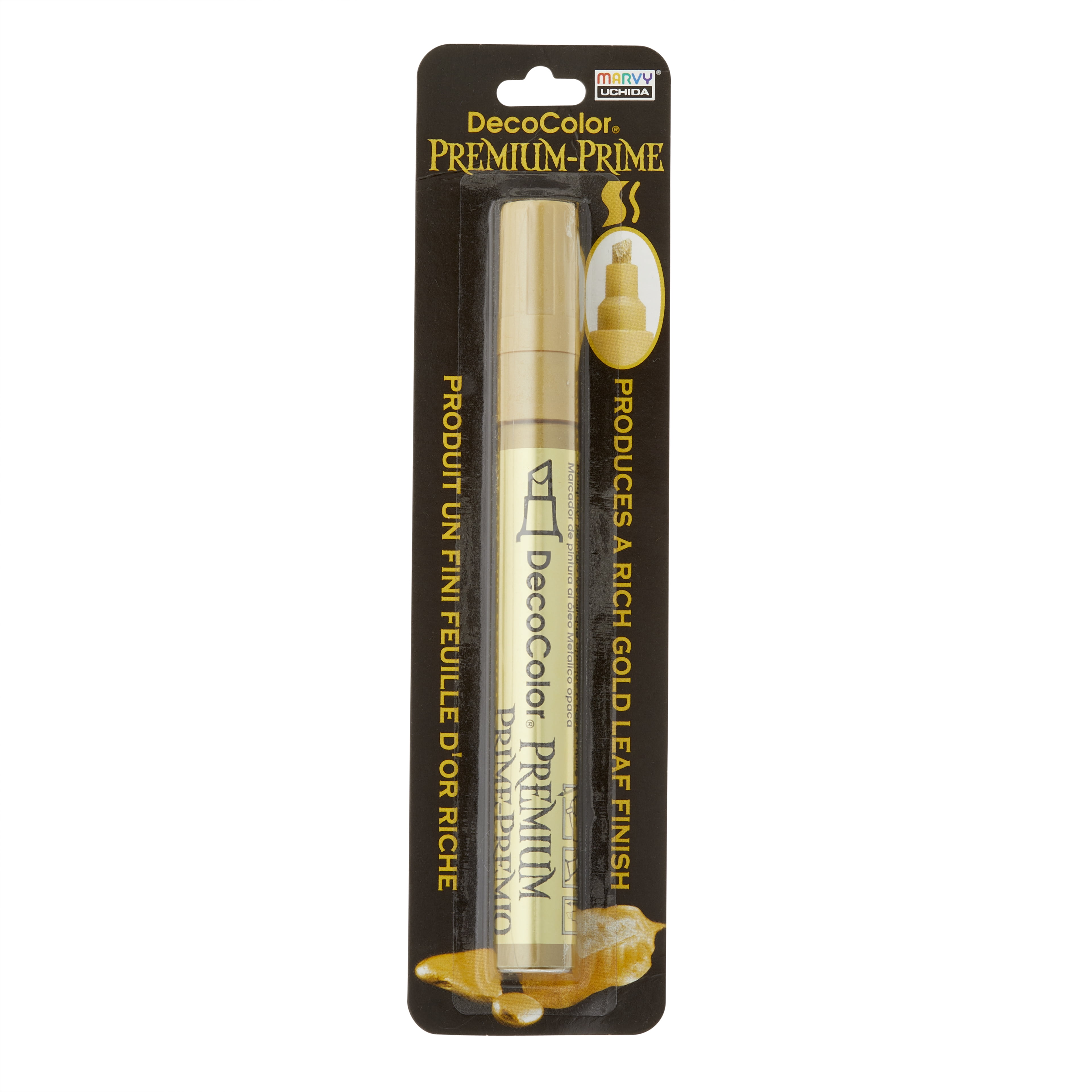 DecoColor Premium 3 Way Chisel Gold Point Pen, 12 Pack - Walmart.com