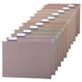 thumbnail image 1 of 12 Pack Decorative Hanging File Folders, Letter Size with Tab, 6 Color Assorted for Filing Cabinet Office Supplies(Neutral Color), 1 of 4