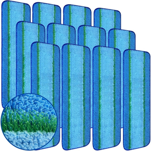 12 Pack Deep Cleaning Pad for Bona Mop,Premium Microfiber Floor Mop for Hardwood Floors and Multi-Surface Floor Cleaner