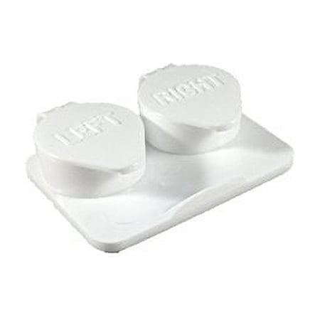 12-Pack, Deep Well Flip top White Contact Lens Cases