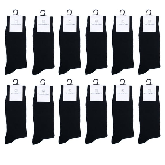 12 Pack Dress Socks for Men- Fancy Argyle and Classic Pattern Dress Socks