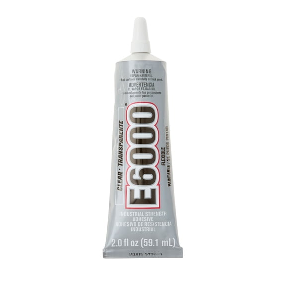 E6000 Industrial Strength Craft Adhesive, 2oz., 12 Pack