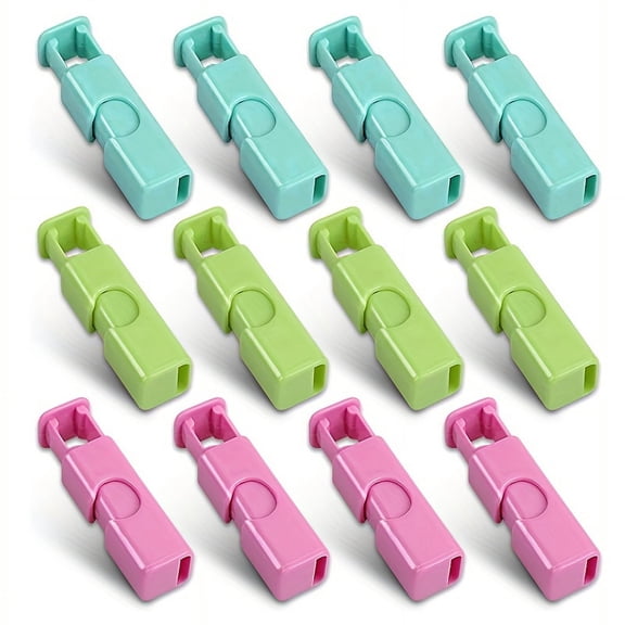 12-Pack Easy Squeeze Bag Clips Durable Sealing for Freshness, Reusable & Versatile Home Kitchen Non-Food Sealers