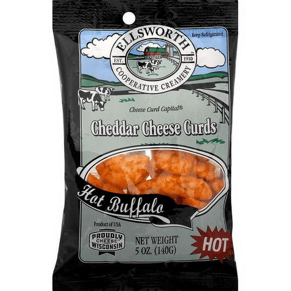 (12 Pack) Ellsworth Hot Buffalo Cheese Curds, 5 oz.