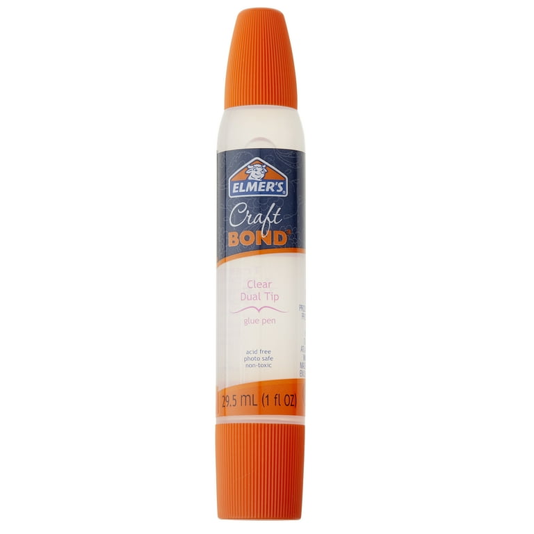 Elmer's CraftBond Clear Dual Tip Glue Pen, 12 Pack, Acid
