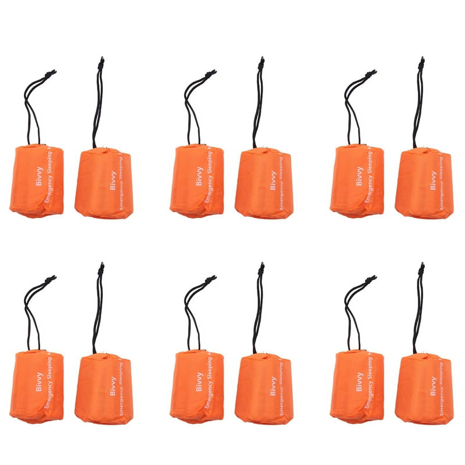 12-Pack Emergency Sleeping Bag Thermal Waterproof Survival Blanket for Outdoor Camping Hiking