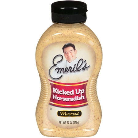 (6 Pack) Emeril's Kicked Up Horseradish Mustard, 12 oz