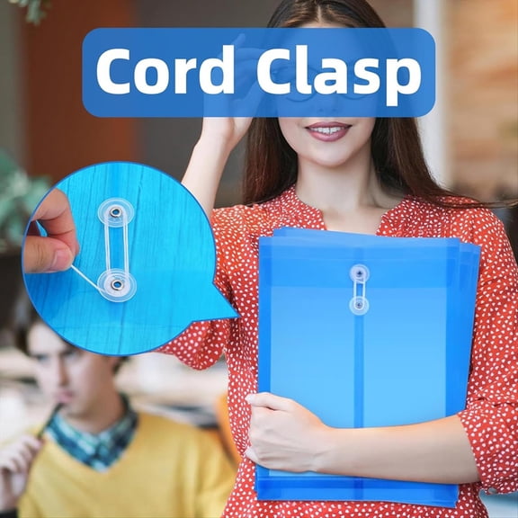 12 Pack Envelopes with Button & String Tie Closure