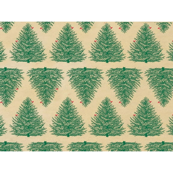 12 Pack, Evergreen Kraft Tissue Paper 20 x 30", Soft Fold Sheets for Holiday Gift Wrapping, Made In USA