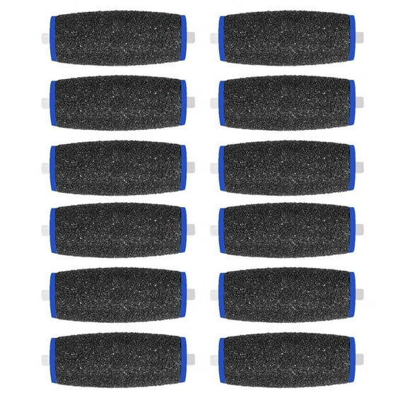 12 Pack Extra Coarse Replacement Roller for Amope Pedi,Replacement Head Refills Compatible with Amope Pedi Refills Electronic Perfect Foot File