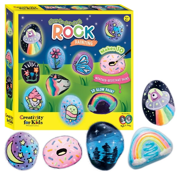12 Pack: Faber-Castell Glow in the Dark Rock Painting Kit