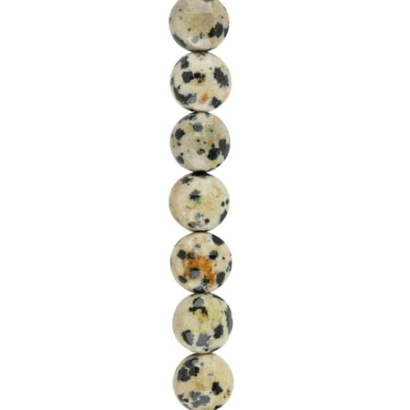 Bead Landing Faceted Dalmatian Jasper Coin, 8mm, 12 Pack