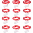 thumbnail image 1 of 12 Pack Fairy Lights Battery Operated String Lights 6.6ft 20 Led Waterproof Silver Wire Light for DIY Party Wedding Christmas Valentines Day Decoration, 1 of 12