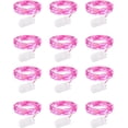 thumbnail image 1 of 12 Pack Fairy Lights Battery Operated String Lights 6.6ft 20 Led Waterproof Silver Wire Light for DIY Party Wedding Christmas Valentines Day Decoration, 1 of 12