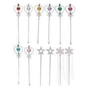12 Pack Fairy Princess Wand for Girls, Party Favors for Kids, Dress Up Accessories