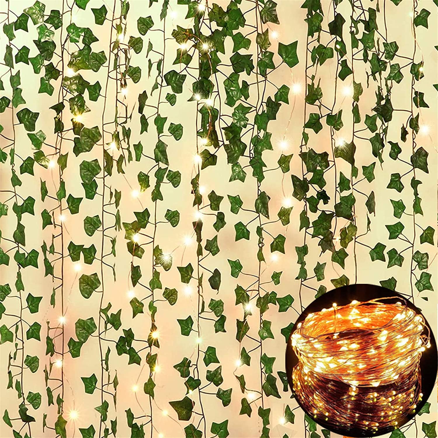 Artificial Green Ivy Vine Leaf | Artificial Hanging Ivy Leaf | Silk Garland  Decoration - Artificial Plants - Aliexpress
