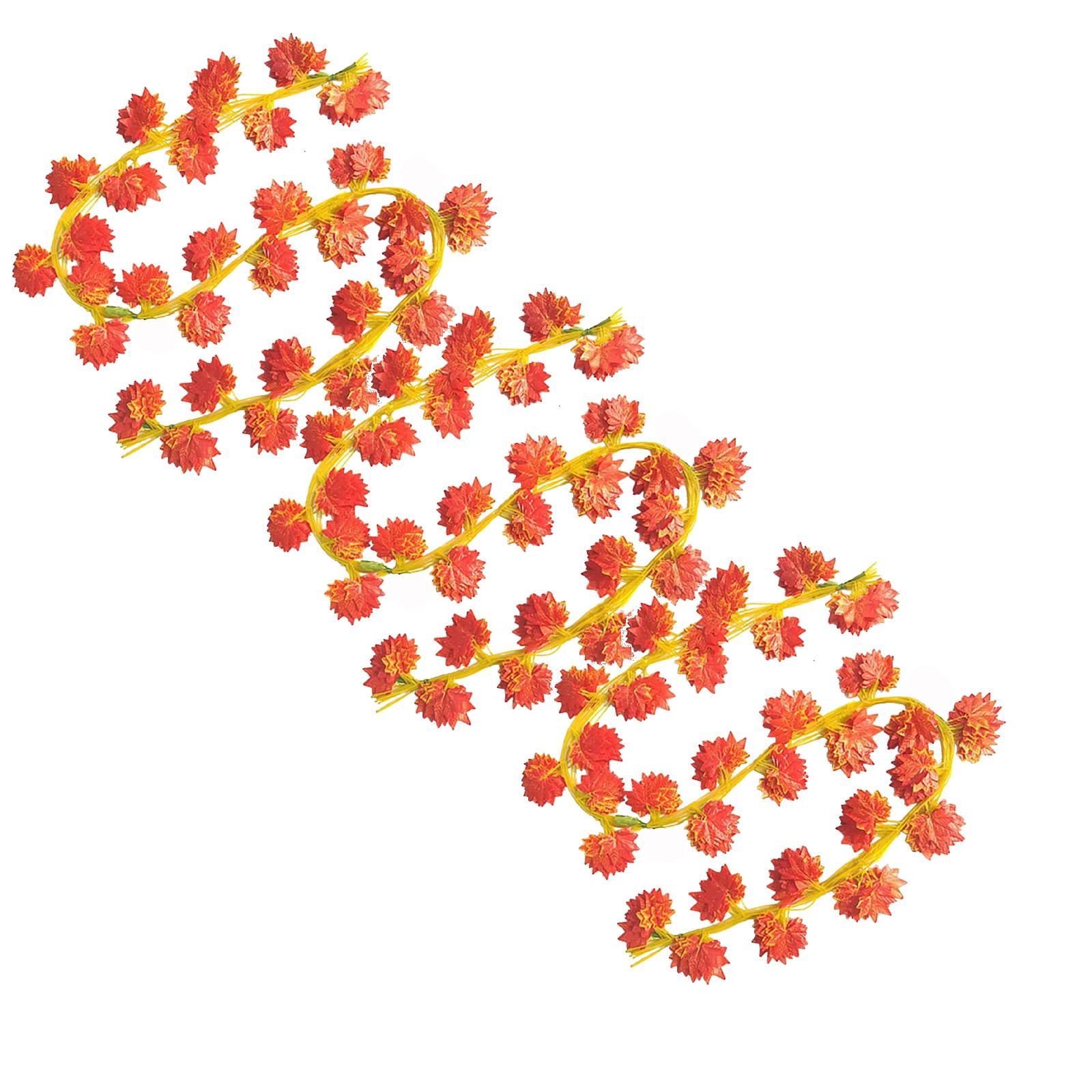 12 Pack Fall Garland Thanksgiving Total Silk Maple Leaf Garland Maple