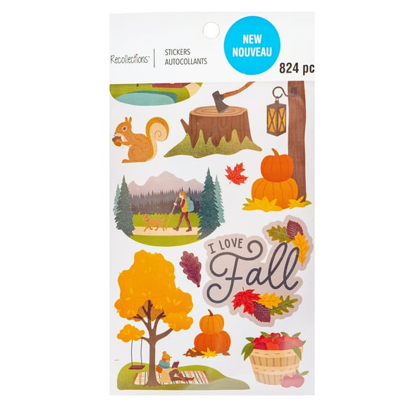 Recollections Fall Stickers, 12 Pack