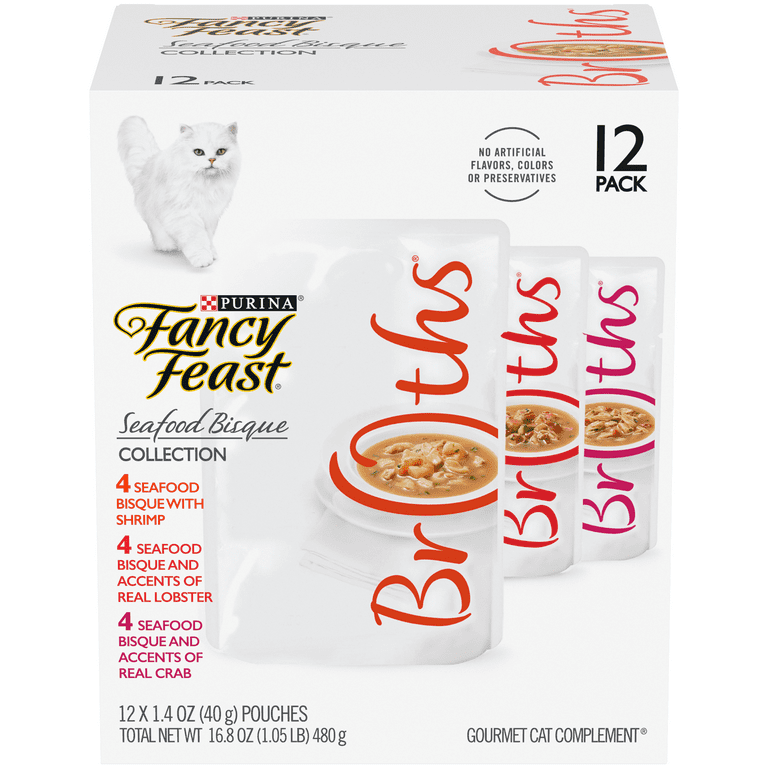 12 Pack Fancy Feast Limited Ingredient Cat Food Complement