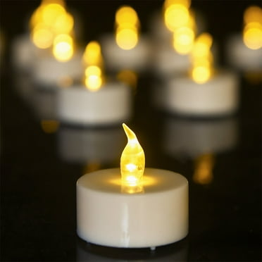 12 Pack Flameless LED Tea Lights Candles Battery Operated, 200+Hour Fake Electric Candles TeaLights for Votive, Aniversary, Wedding Centerpiece Table Decor, Funeral, Halloween, Christmas
