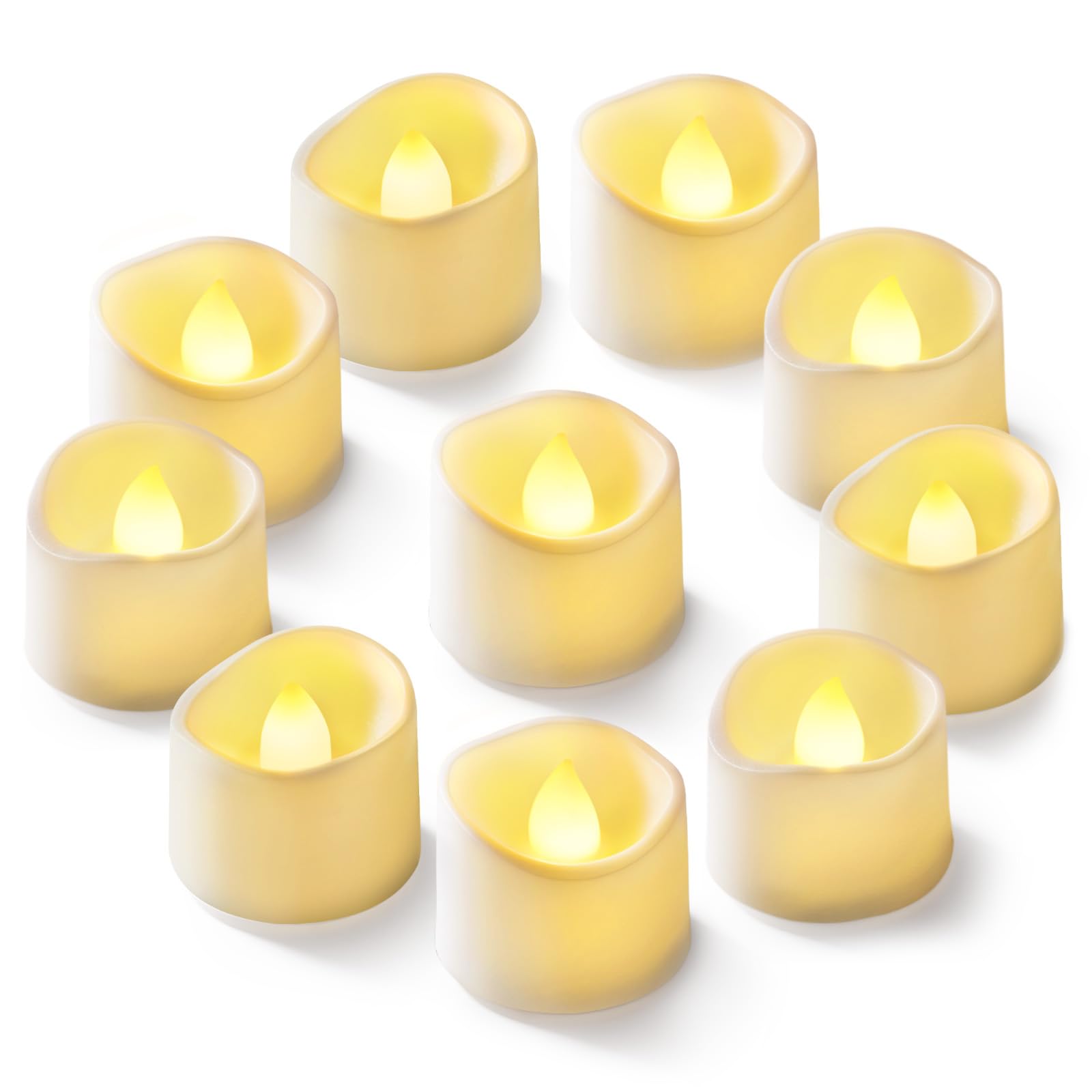 12Pack Flameless LED Tea Lights Candles Battery Operated 200+Hour Fake