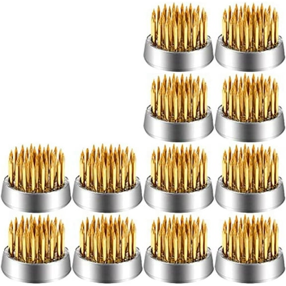 12 Pack Flower Arrangements Supplies Kenzans Round Flower Arranger Mini Floral Frogs Pins, 0.9 Inch Flower Pin Holder