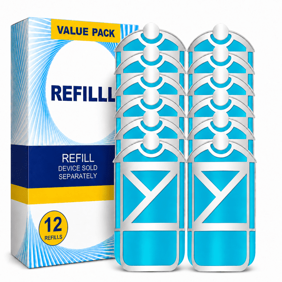 12 Pack Flying Insect Trap Refill Kit, Replacement Refills Compatible with Flying Insect Trap, Helps Trap Fruit Flies, Gnats and Other Flying Insects