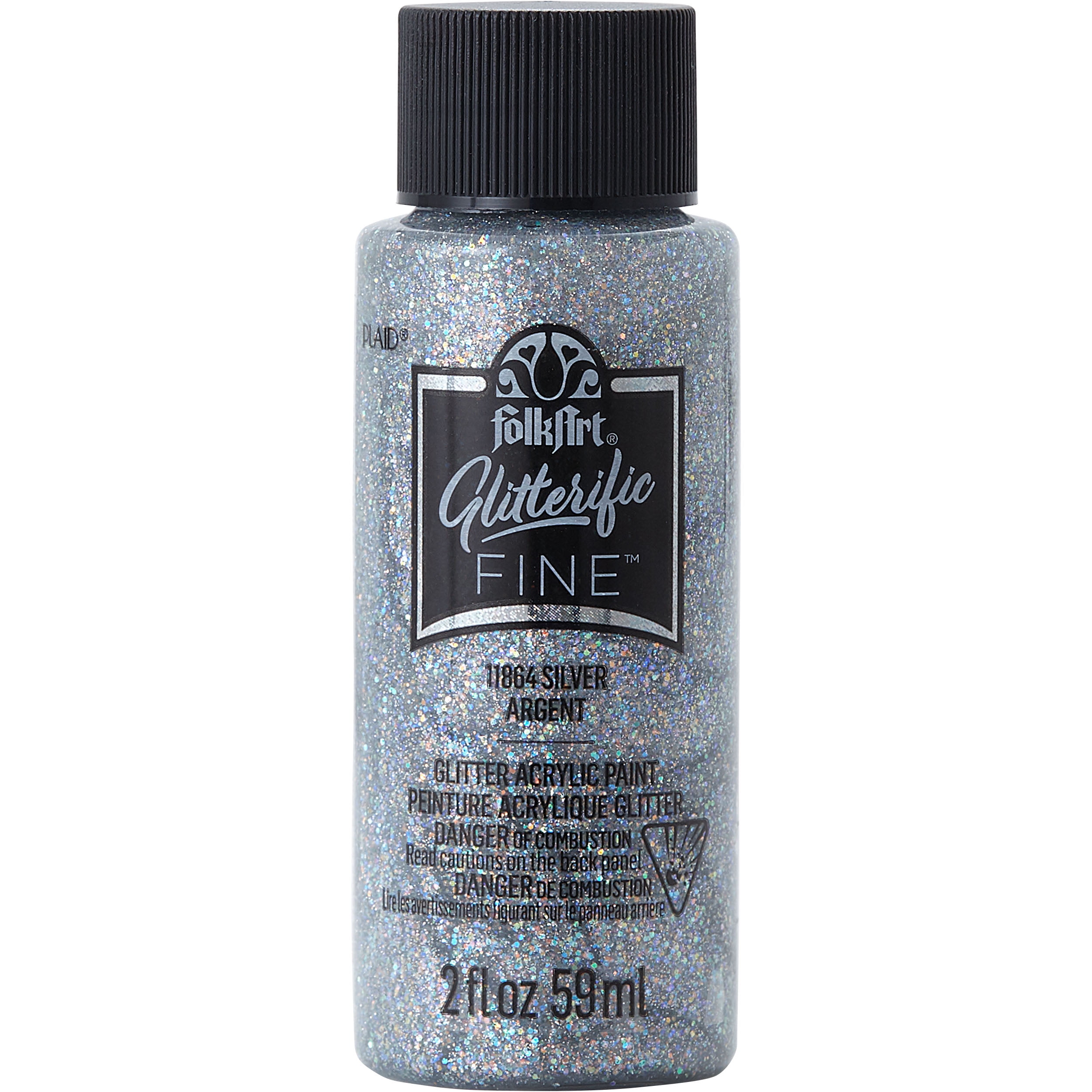 FolkArt Glitterific Fine Glitter Acrylic Paint, 12 Pack