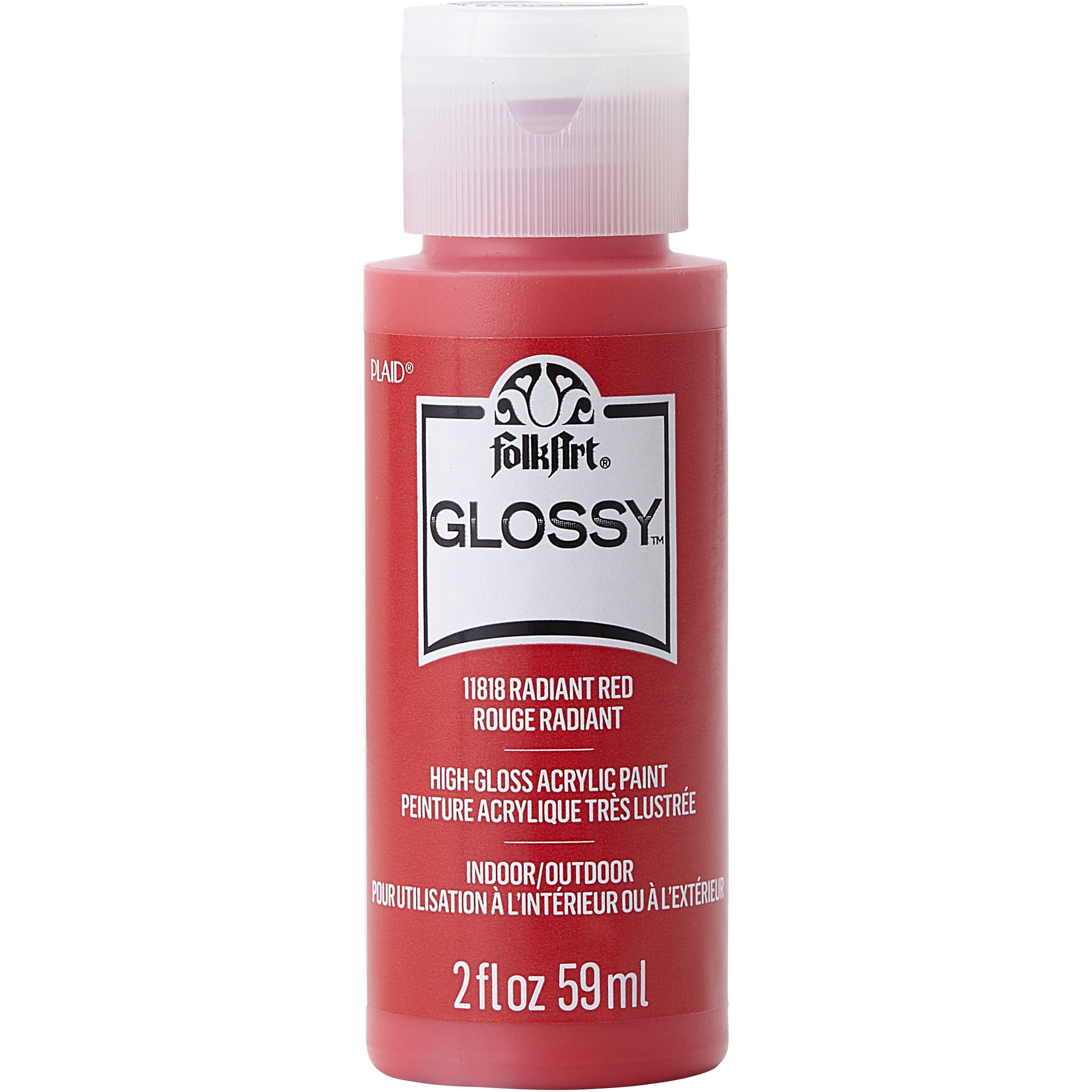 FolkArt Glossy High-Gloss Acrylic Paint, 12 Pack