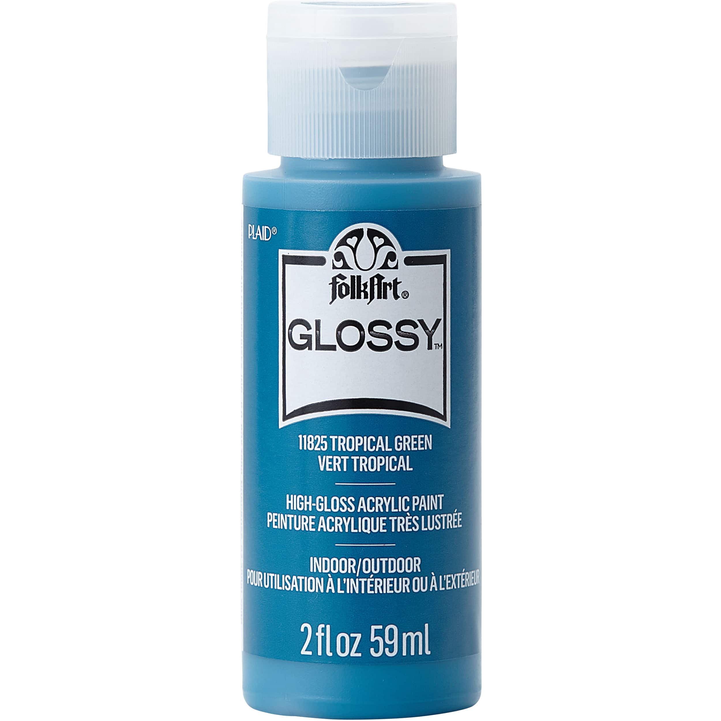 FolkArt Glossy High-Gloss Acrylic Paint, 12 Pack