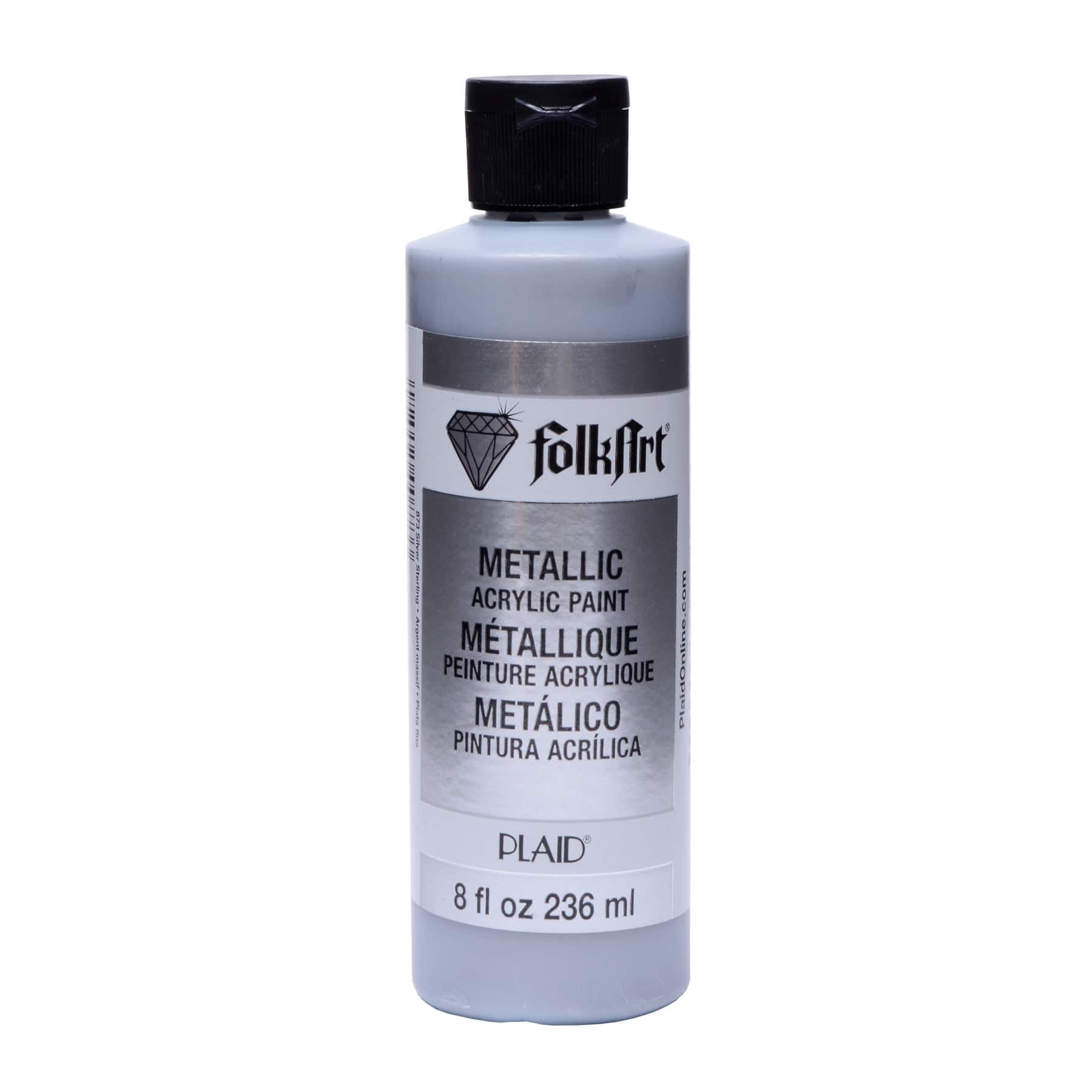 FolkArt Metallic Acrylic Paint, 8 oz., 12 Pack