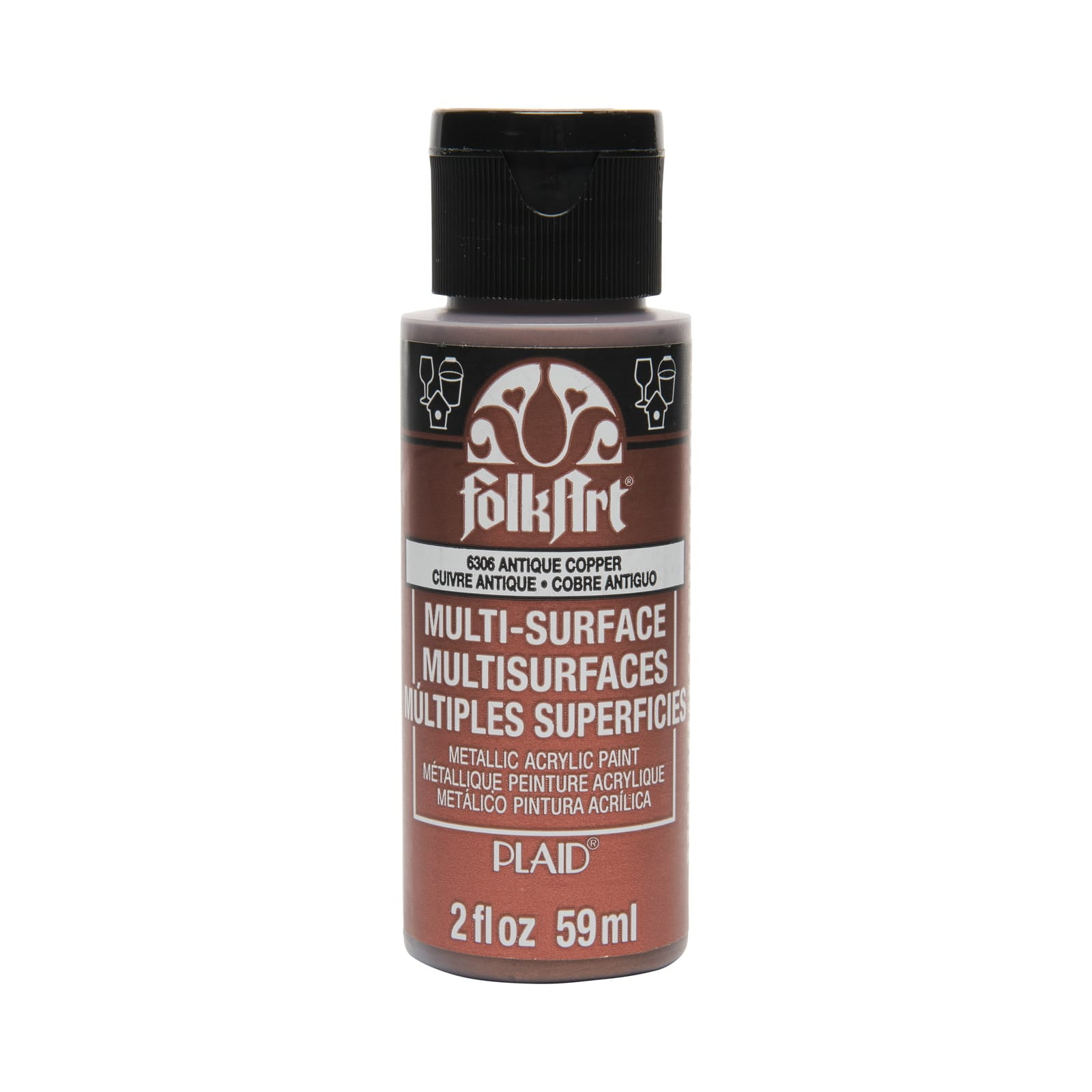 12 Pack FolkArt® MultiSurface Metallic Acrylic Paint