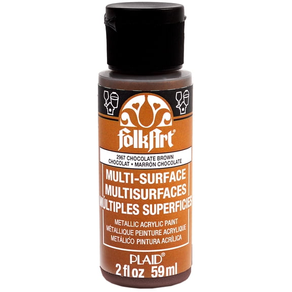 FolkArt Multi-Surface Metallic Acrylic Paint, 12 Pack