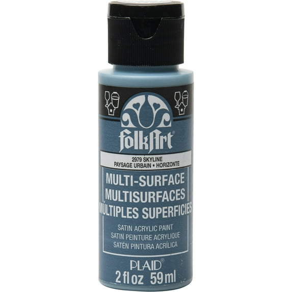 FolkArt Multi-Surface Satin Acrylic Paint, 2oz., 12 Pack